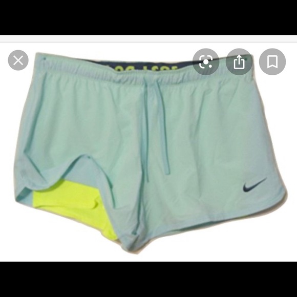 Nike Pants - Nike running shorts orange Grey like new M medium